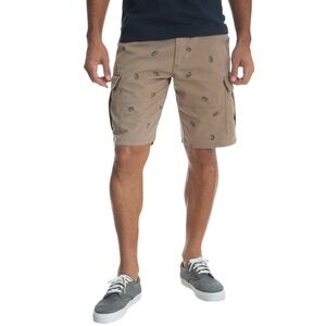 Men's Tan Printed Cargo Shorts 42